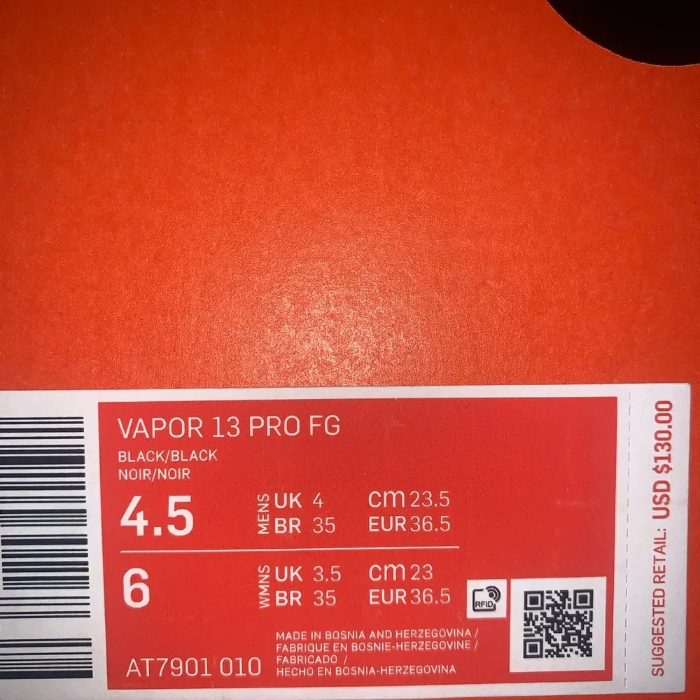 NWT Nike Mercurial Vapor 13 Pro FG Soccer Cleats‎